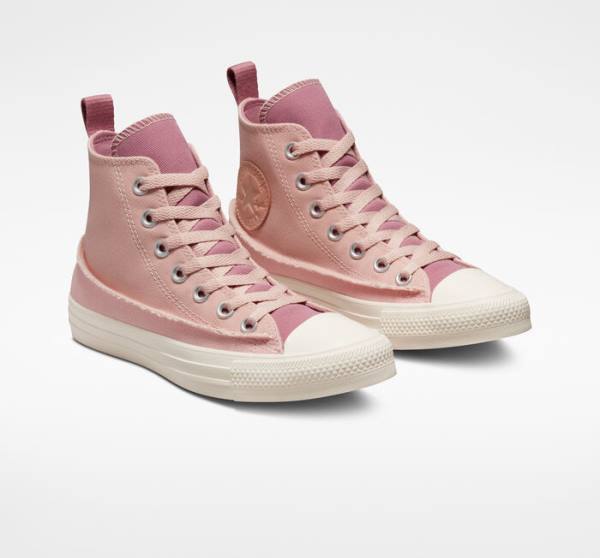 Trampki Wysokie Converse Chuck Taylor All Star Crafted Płócienne Różowe Różowe Różowe | CV-326GHK