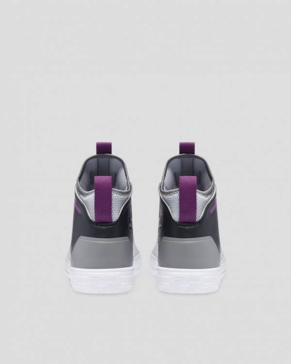 Trampki Wysokie Converse Chuck Taylor All Star Ultra Dramatic Nights Szare Czarne | CV-412FYZ