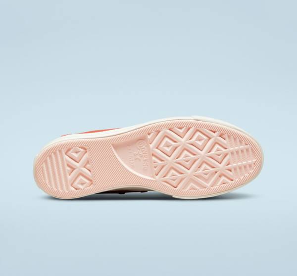 Trampki Wysokie Converse Chuck Taylor All Star Lift Platformie Peaches Pomarańczowe Czarne | CV-421GSW
