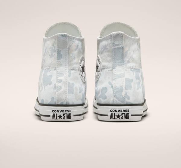 Trampki Wysokie Converse Chuck Taylor All Star Split Panel Camo Białe Szare | CV-471EMC