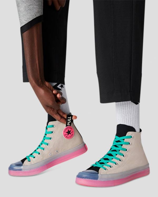 Trampki Wysokie Converse Chuck Taylor All Star CX Pull Tab Beżowe | CV-502VGH