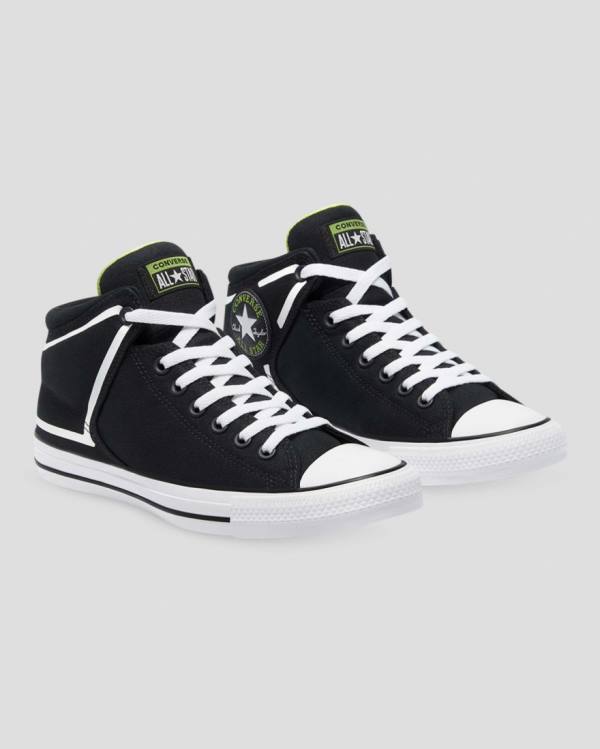 Trampki Wysokie Converse Chuck Taylor All Star High Streetwear Dramatic Nights Czarne | CV-569DYW