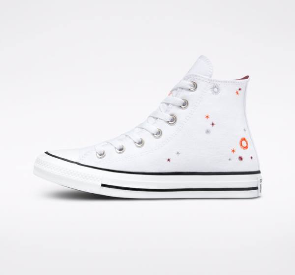 Trampki Wysokie Converse Chuck Taylor All Star You Are On The Right Path Białe | CV-591TOA