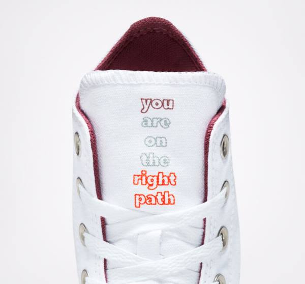 Trampki Wysokie Converse Chuck Taylor All Star You Are On The Right Path Białe | CV-591TOA
