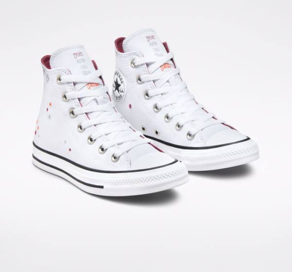 Trampki Wysokie Converse Chuck Taylor All Star You Are On The Right Path Białe | CV-591TOA