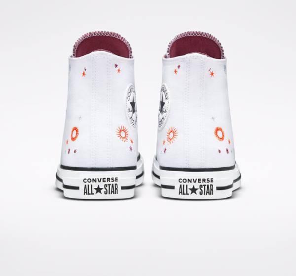 Trampki Wysokie Converse Chuck Taylor All Star You Are On The Right Path Białe | CV-591TOA
