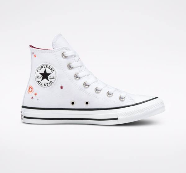 Trampki Wysokie Converse Chuck Taylor All Star You Are On The Right Path Białe | CV-591TOA