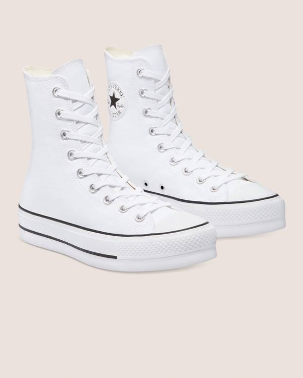 Trampki Wysokie Converse Chuck Taylor All Star Lift X Białe | CV-759WMS