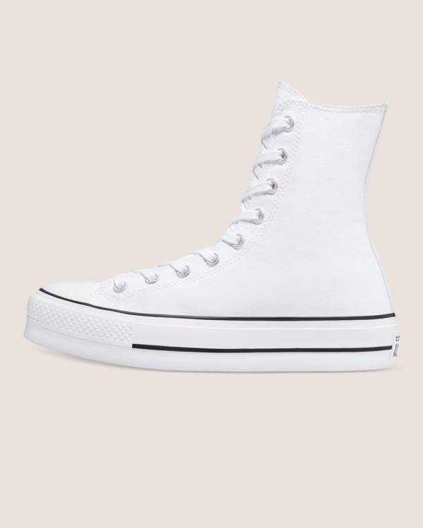 Trampki Wysokie Converse Chuck Taylor All Star Lift X Białe | CV-759WMS
