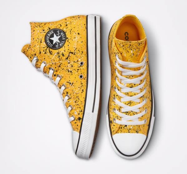 Trampki Wysokie Converse Chuck Taylor All Star Archive Paint Splatter Białe | CV-846BJX