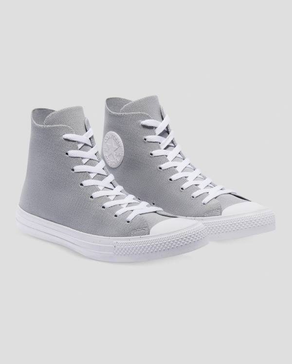 Trampki Wysokie Converse Chuck Taylor All Star Renew Knit Szare | CV-852BCP