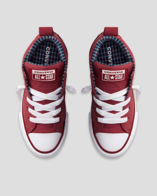 Trampki Wysokie Converse Chuck Taylor All Star Streetwear Plaid Czerwone | CV-864MWU