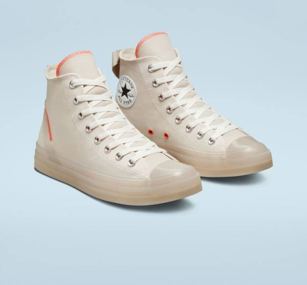 Trampki Wysokie Converse Chuck Taylor All Star CX Stretch Płócienne Brązowe Mango | CV-896WJF
