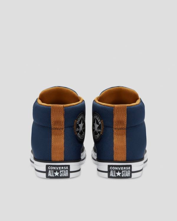 Trampki Wysokie Converse Chuck Taylor All Star Streetwear Niebieskie | CV-902ENF