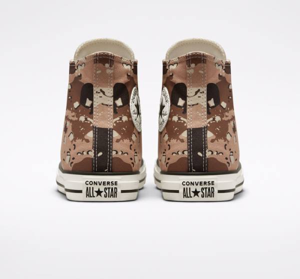 Trampki Wysokie Converse Chuck Taylor All Star Archive Camo Brązowe Czarne | CV-954UXP