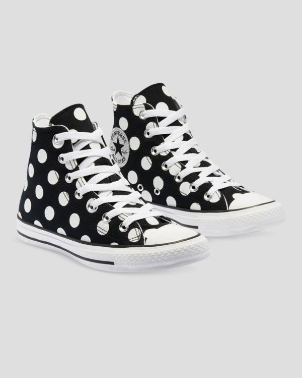 Trampki Wysokie Converse Chuck Taylor All Star Glitter Shine Czarne | CV-964ISZ
