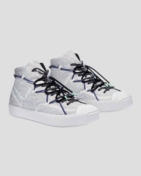 Trampki Wysokie Converse Jack Purcell Ralley Morphlon Szare | CV-829HYK