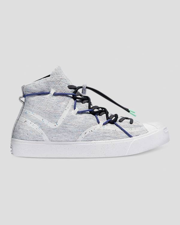 Trampki Wysokie Converse Jack Purcell Ralley Morphlon Szare | CV-829HYK