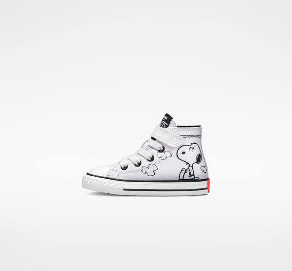 Trampki Wysokie Converse Peanuts Chuck Taylor All Star Easy-On Białe Czarne Czerwone | CV-235ZSM