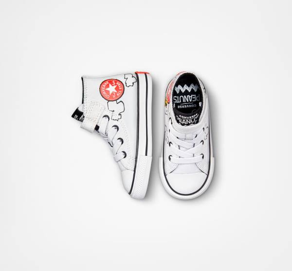 Trampki Wysokie Converse Peanuts Chuck Taylor All Star Easy-On Białe Czarne Czerwone | CV-235ZSM