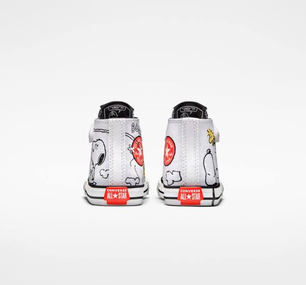 Trampki Wysokie Converse Peanuts Chuck Taylor All Star Easy-On Białe Czarne Czerwone | CV-235ZSM