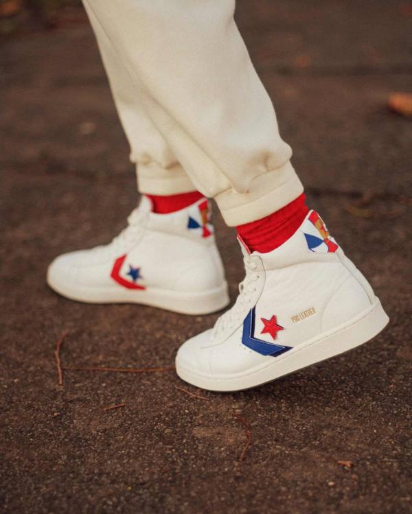 Trampki Wysokie Converse Pro Skórzane Birth Of Flight Białe | CV-124MVE