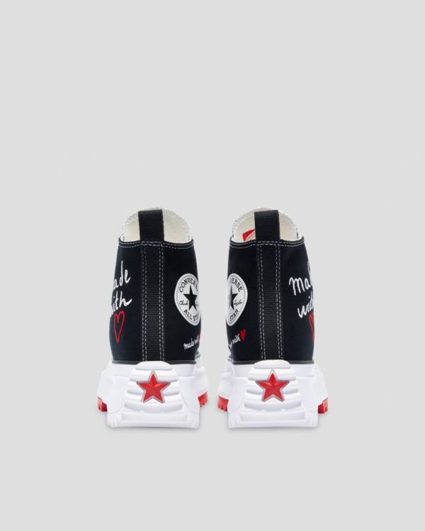 Trampki Wysokie Converse Run Star Hike Love Thread Czarne | CV-107NWH