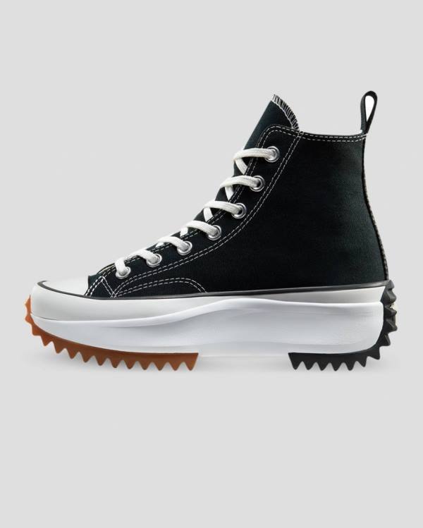 Trampki Wysokie Converse Run Star Hike Lugged Czarne | CV-159TXC
