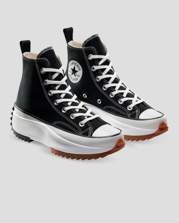 Trampki Wysokie Converse Run Star Hike Lugged Czarne | CV-159TXC