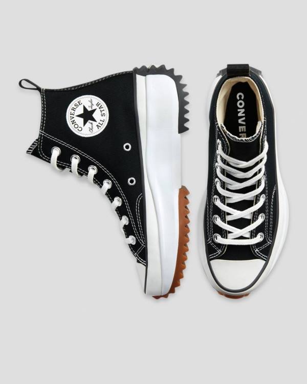 Trampki Wysokie Converse Run Star Hike Lugged Czarne | CV-159TXC