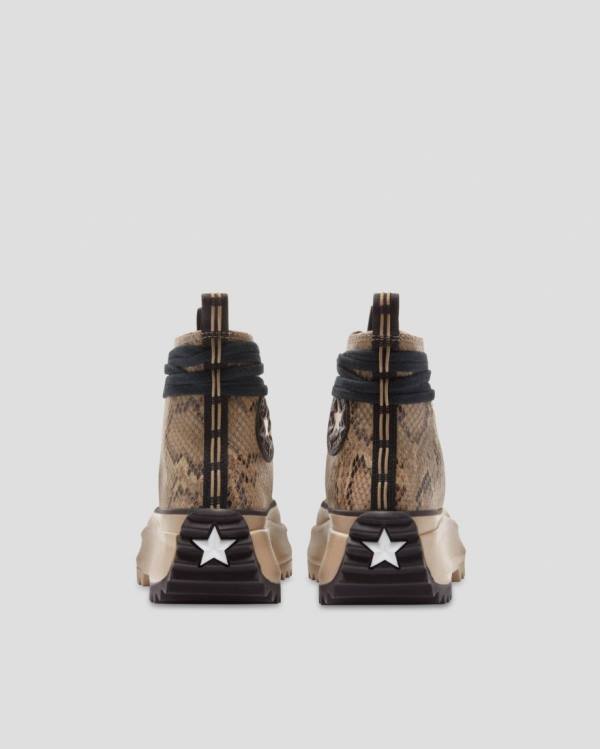 Trampki Wysokie Converse Run Star Hike NU Snakeskin Brązowe | CV-293XAP