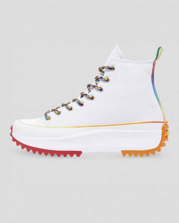 Trampki Wysokie Converse Run Star Hike Pride Białe | CV-154DMY