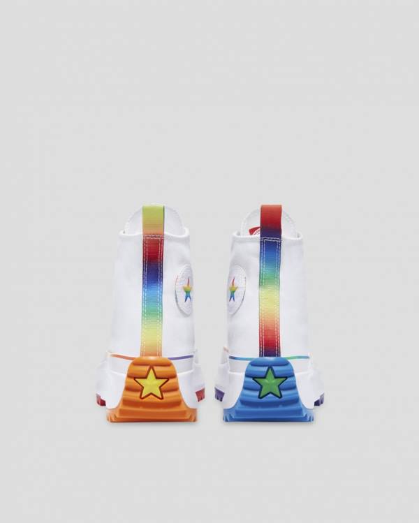 Trampki Wysokie Converse Run Star Hike Pride Białe | CV-154DMY