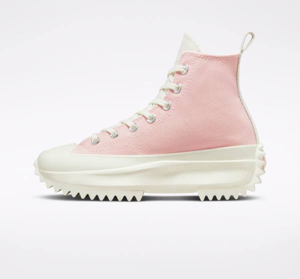 Trampki Wysokie Converse Run Star Hike Platformie Tri-Panel Color Block Różowe | CV-628UCY