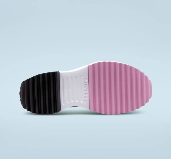 Trampki Wysokie Converse Run Star Hike Platformie Tropical Florals Pomarańczowe Czarne Białe | CV-714QAJ