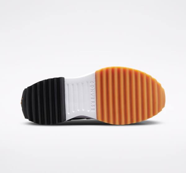 Trampki Wysokie Converse Run Star Hike Platformie Seasonal Color Czarne Białe | CV-809FHE