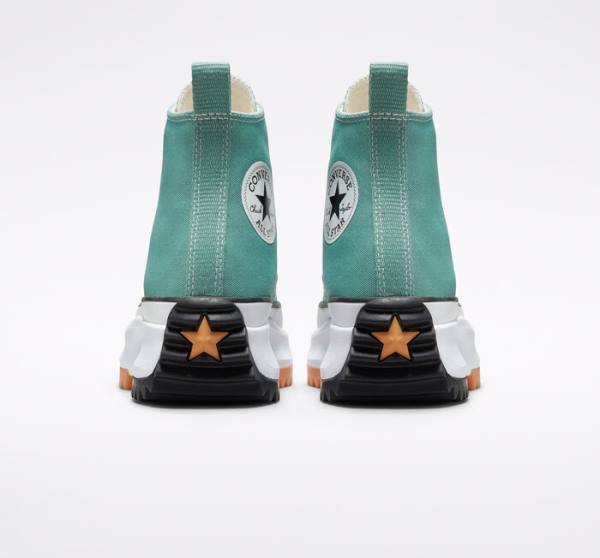 Trampki Wysokie Converse Run Star Hike Platformie Seasonal Color Czarne Białe | CV-809FHE