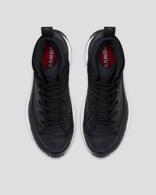 Trampki Wysokie Converse Run Star Hike Platformie Cyfrowy Explorer Czarne | CV-843YRP