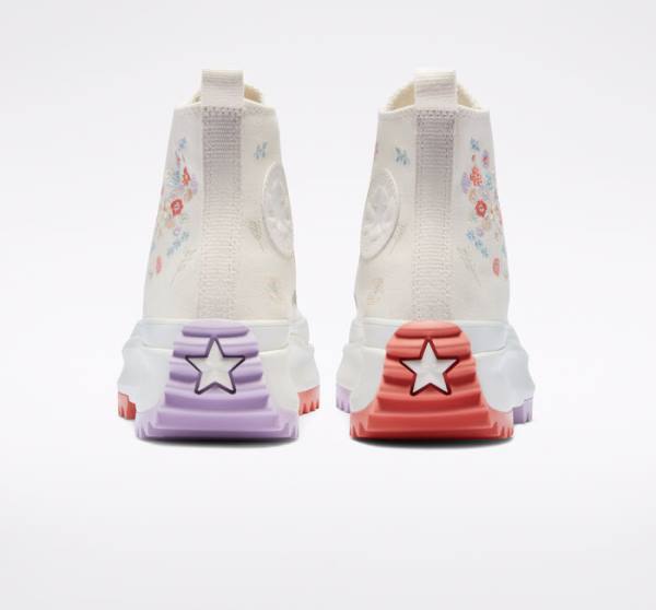 Trampki Wysokie Converse Run Star Hike Platformie Embroidered Floral Głęboka | CV-913HBX