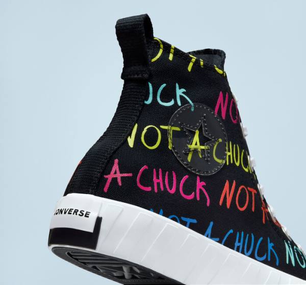Trampki Wysokie Converse UNT1TL3D Czarne Białe | CV-384GSQ