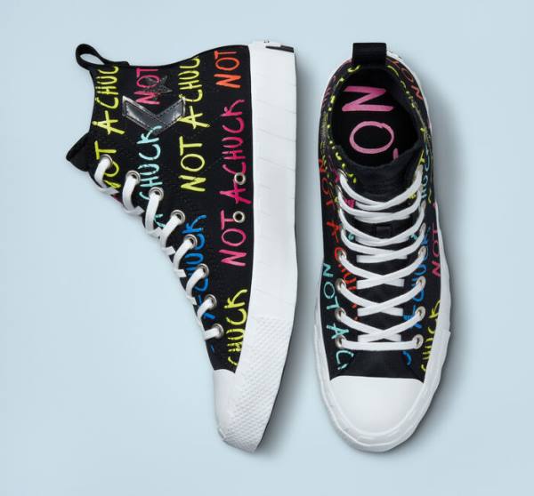Trampki Wysokie Converse UNT1TL3D Czarne Białe | CV-384GSQ