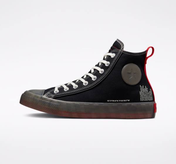 Trampki Wysokie Converse UNT1TL3D Czarne | CV-497YVD