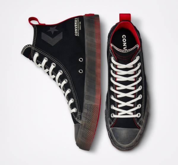 Trampki Wysokie Converse UNT1TL3D Czarne | CV-497YVD