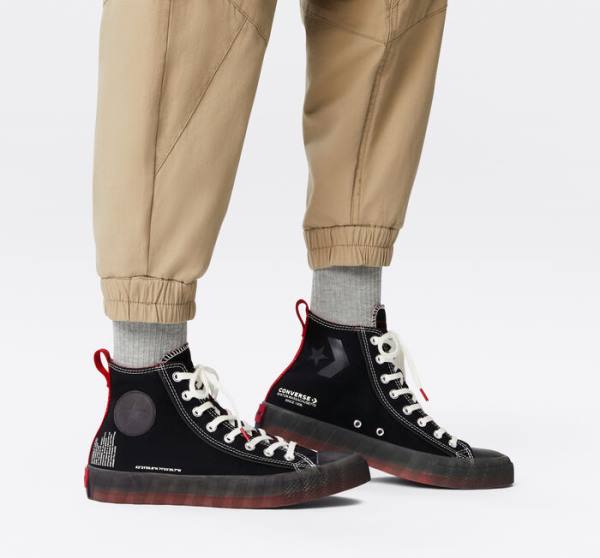 Trampki Wysokie Converse UNT1TL3D Czarne | CV-497YVD